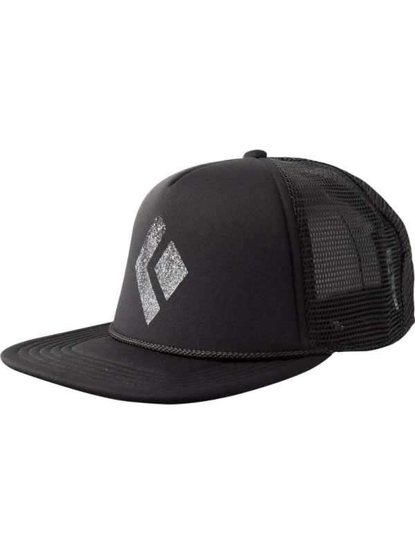 Black Diamond  Lat Bill Trucker Hat Black-White