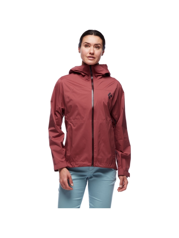 Black Diamond Stormline Stretch Rain Shell Women's Cherrywood Black Diamond Stormline Stretch Rain Shell Women's Cherrywood