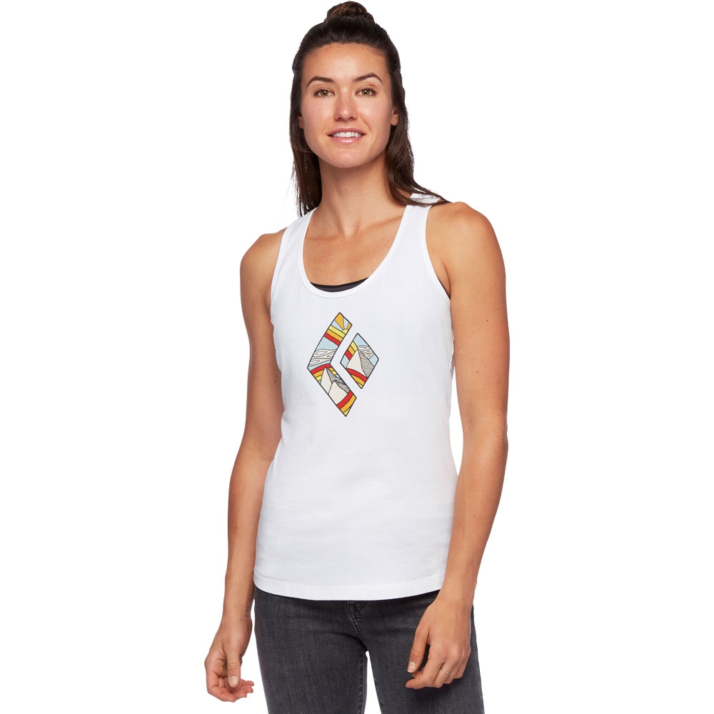 Black Diamond Black Diamond Rainbow Diamond Tank Women's AP730070-White shirts en tops Black Diamond Rainbow Diamond Tank Women's White AP730070-White shirts en tops online bestellen bij Kathmandu Outdoor & Travel