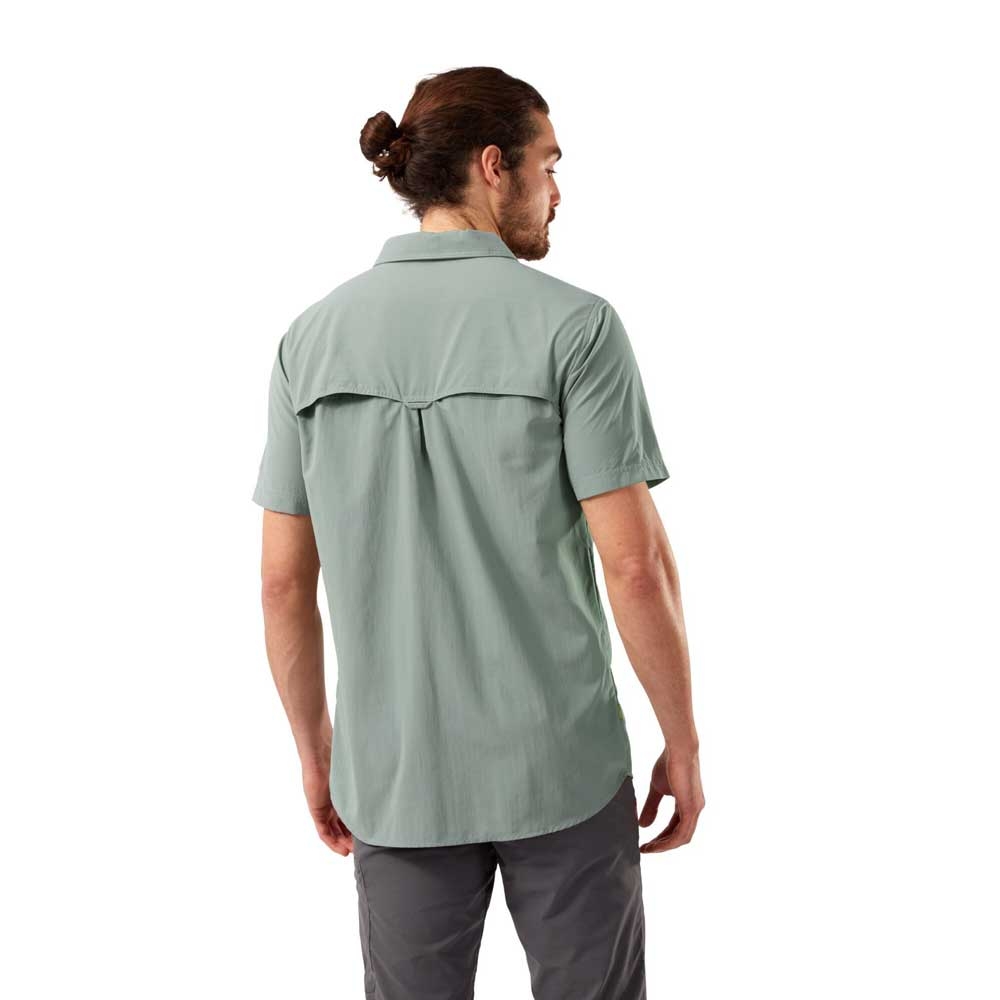 Craghoppers Craghoppers NosiLife Adventure II Short Sleeved Shirt CMS60730F-Sage shirts en tops Craghoppers NosiLife Adventure II Short Sleeved Shirt Sage CMS60730F-Sage shirts en tops online bestellen bij Kathmandu Outdoor & Travel