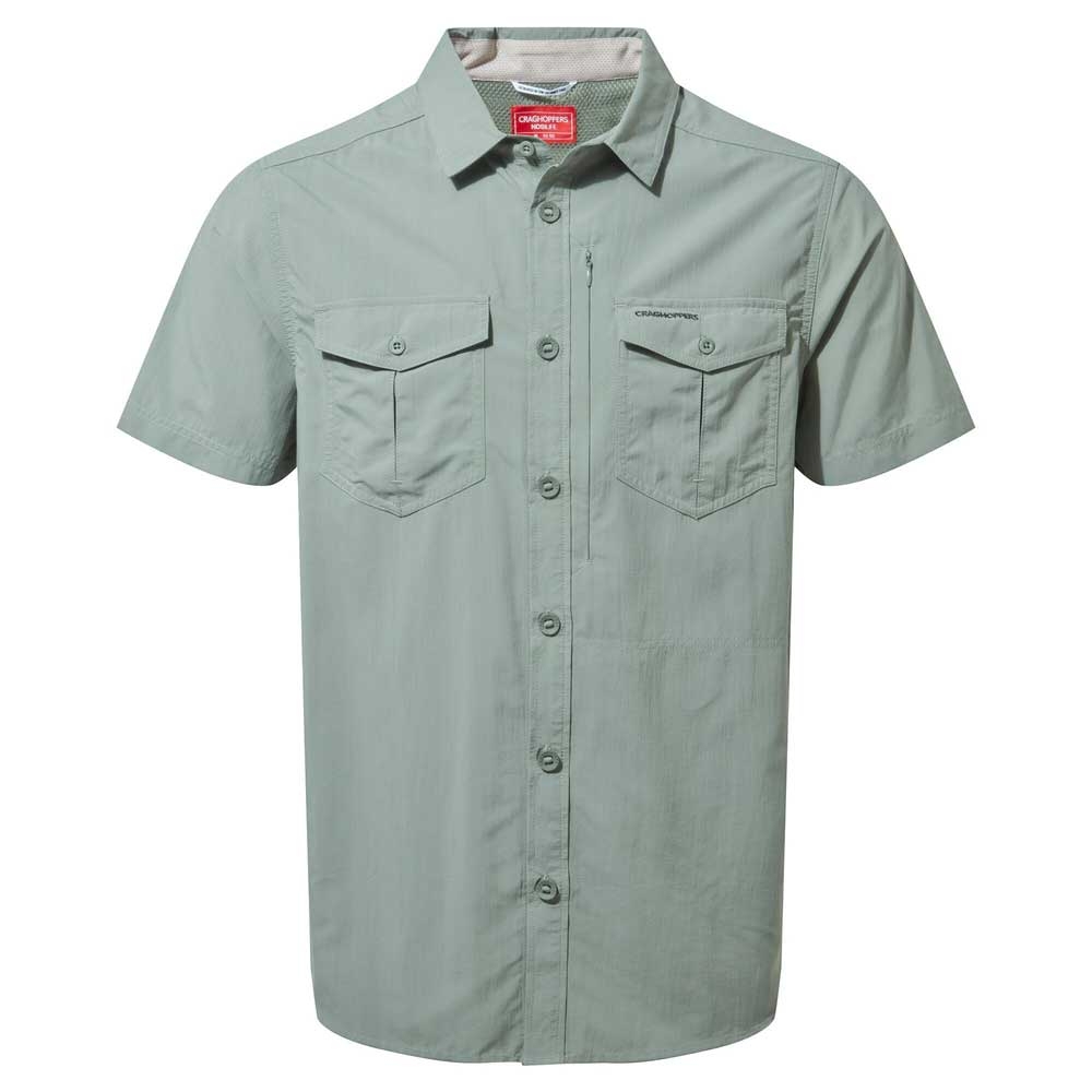 Craghoppers Craghoppers NosiLife Adventure II Short Sleeved Shirt CMS60730F-Sage shirts en tops Craghoppers NosiLife Adventure II Short Sleeved Shirt Sage CMS60730F-Sage shirts en tops online bestellen bij Kathmandu Outdoor & Travel