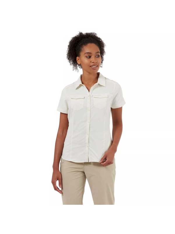 Craghoppers  NosiLife Adventure II Short Sleeved Shirt Women's Seasalt