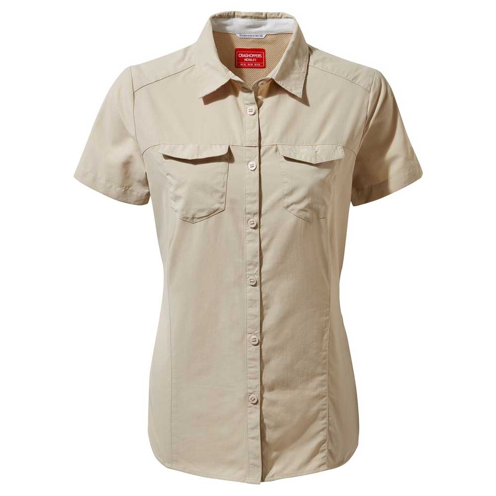 Craghoppers Craghoppers NosiLife Adventure II Short Sleeved Shirt Women's CWS484694-Desert San shirts en tops Craghoppers NosiLife Adventure II Short Sleeved Shirt Women's Desert Sand CWS484694-Desert San shirts en tops online bestellen bij Kathmandu Outdoor & Travel