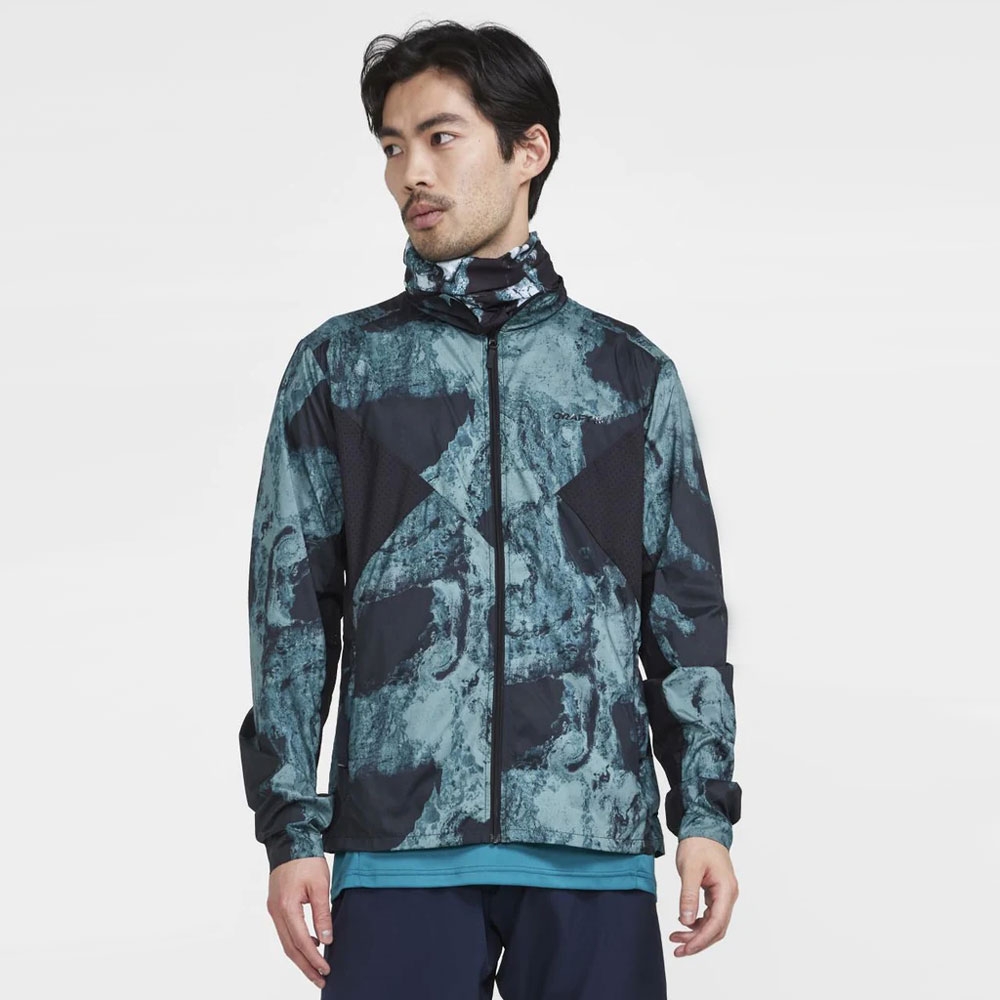 Craft Adv Essence Wind Jacket  OPAL-MULTI 1911443-678007 jassen online bestellen bij Kathmandu Outdoor & Travel