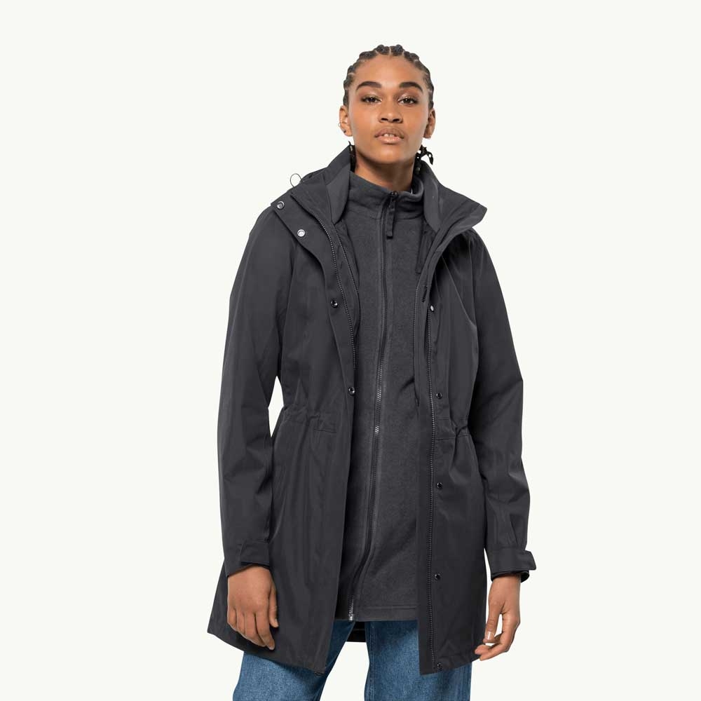 Jack Wolfskin Jack Wolfskin Ottawa Coat Women's 1107244-6000 jassen Jack Wolfskin Ottawa Coat Women's black 1107244-6000 jassen online bestellen bij Kathmandu Outdoor & Travel