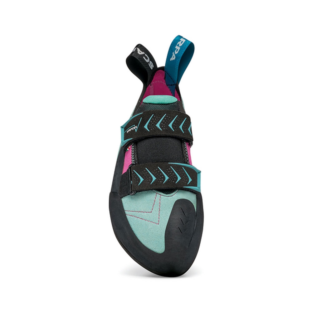 Scarpa Scarpa Vapor V Women's 70040-L-474 klimschoenen Scarpa Vapor V Women's dahlia/aqua 70040-L-474 klimschoenen online bestellen bij Kathmandu Outdoor & Travel