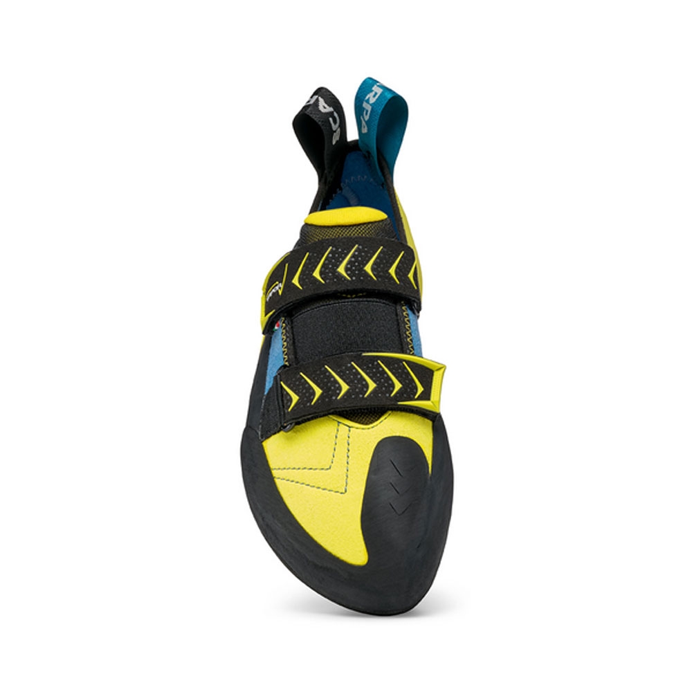Scarpa Vapor V ocean/yellow 70040-M-356 klimschoenen online bestellen bij Kathmandu Outdoor & Travel