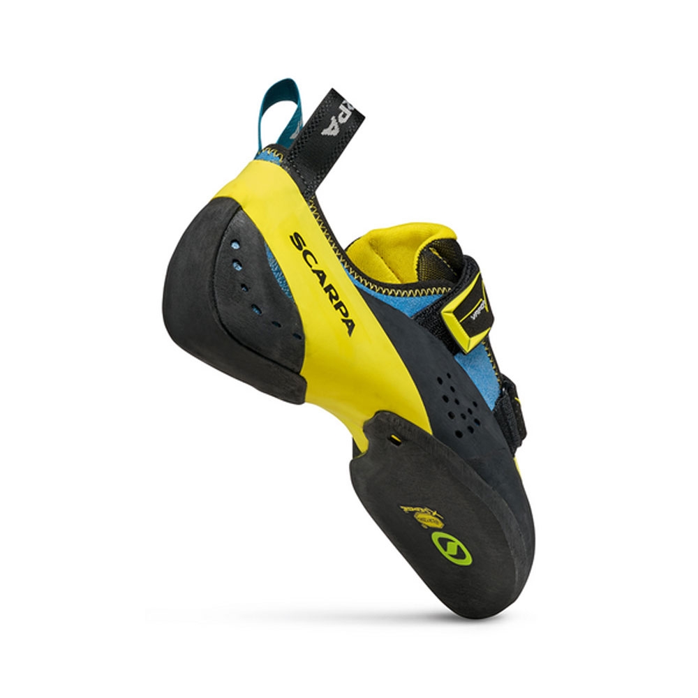 Scarpa Vapor V ocean/yellow 70040-M-356 klimschoenen online bestellen bij Kathmandu Outdoor & Travel