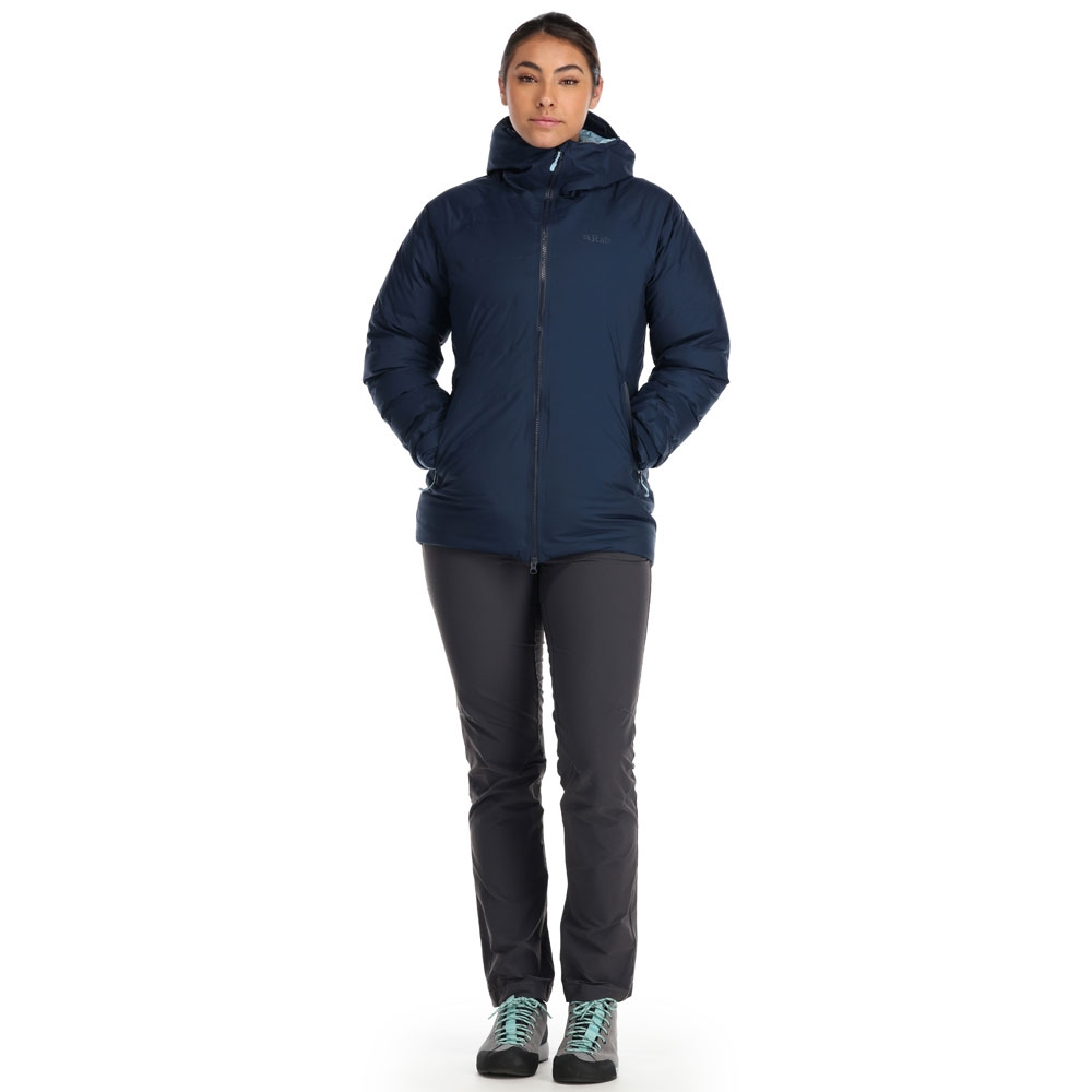 Rab Rab Valiance Jacket Women's QDB-50-DIK jassen Rab Valiance Jacket Women's Deep Ink QDB-50-DIK jassen online bestellen bij Kathmandu Outdoor & Travel