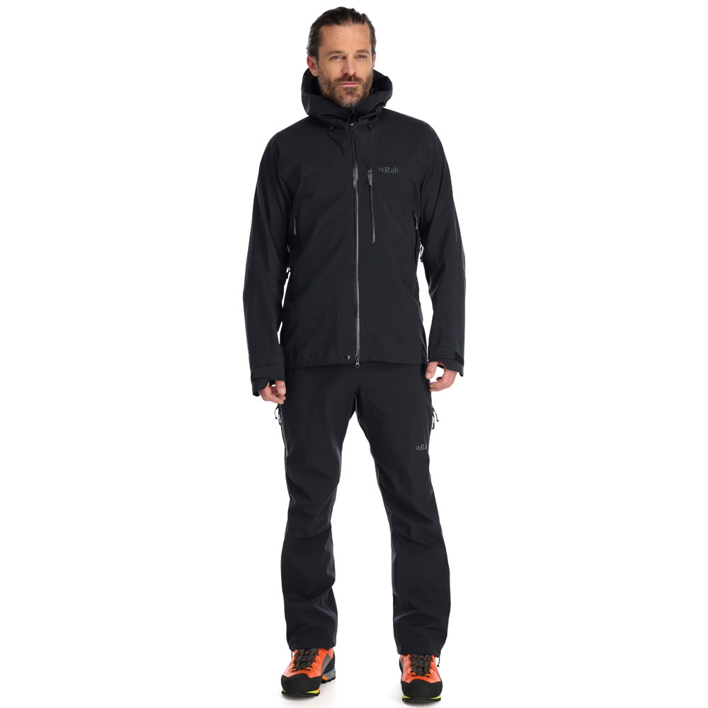 Rab Rab Firewall Jacket QWH-32-BLK jassen Rab Firewall Jacket Black QWH-32-BLK jassen online bestellen bij Kathmandu Outdoor & Travel