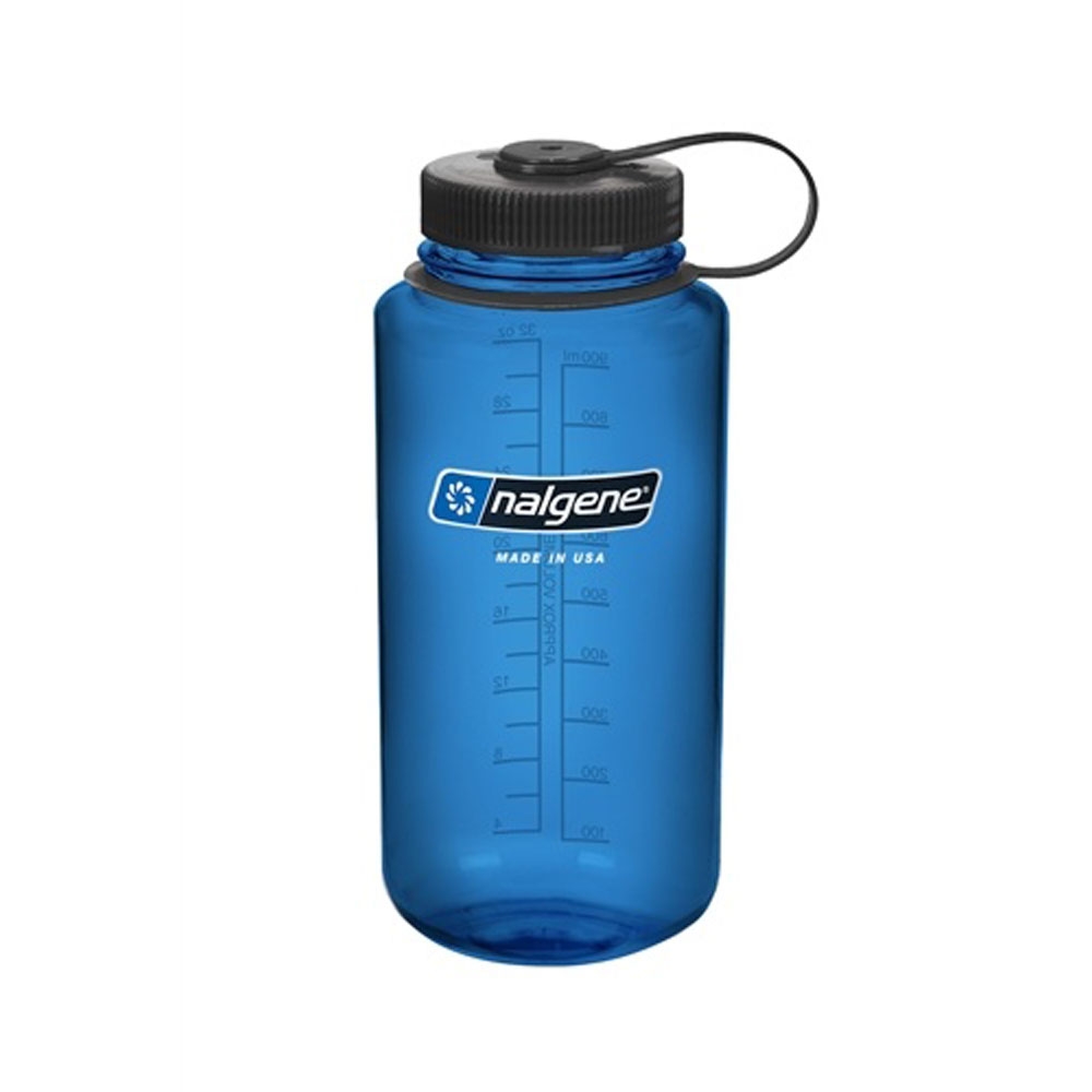 Nalgene Wide Mouth 1L Blue N2020-1732 drinkflessen en thermosflessen online bestellen bij Kathmandu Outdoor & Travel
