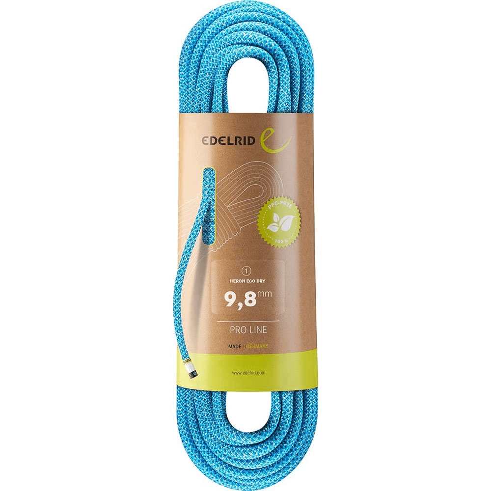 Edelrid Edelrid Heron Eco Dry 9,8mm 60M 713350603290 klimtouw en bandsling Edelrid Heron Eco Dry 9,8mm 60M Icemint 713350603290 klimtouw en bandsling online bestellen bij Kathmandu Outdoor & Travel