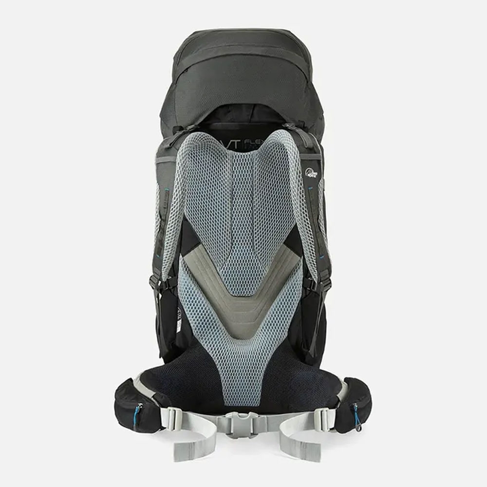 Lowe Alpine Cerro Torre 80:100 M-L  Black / Greyhound FBQ-02-BL-80 trekkingrugzakken online bestellen bij Kathmandu Outdoor & Travel