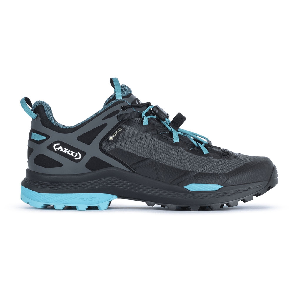 AKU AKU Rocket DFS GTX Women's 727-253 wandelschoenen dames AKU Rocket DFS GTX Women's Black/Turquoise 727-253 wandelschoenen dames online bestellen bij Kathmandu Outdoor & Travel