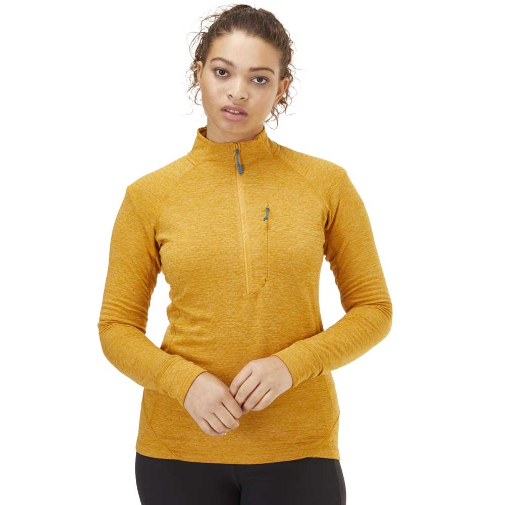Rab Nexus Pull-on Wmns Dark Butternut QFE-70-DBN fleeces en truien online bestellen bij Kathmandu Outdoor & Travel