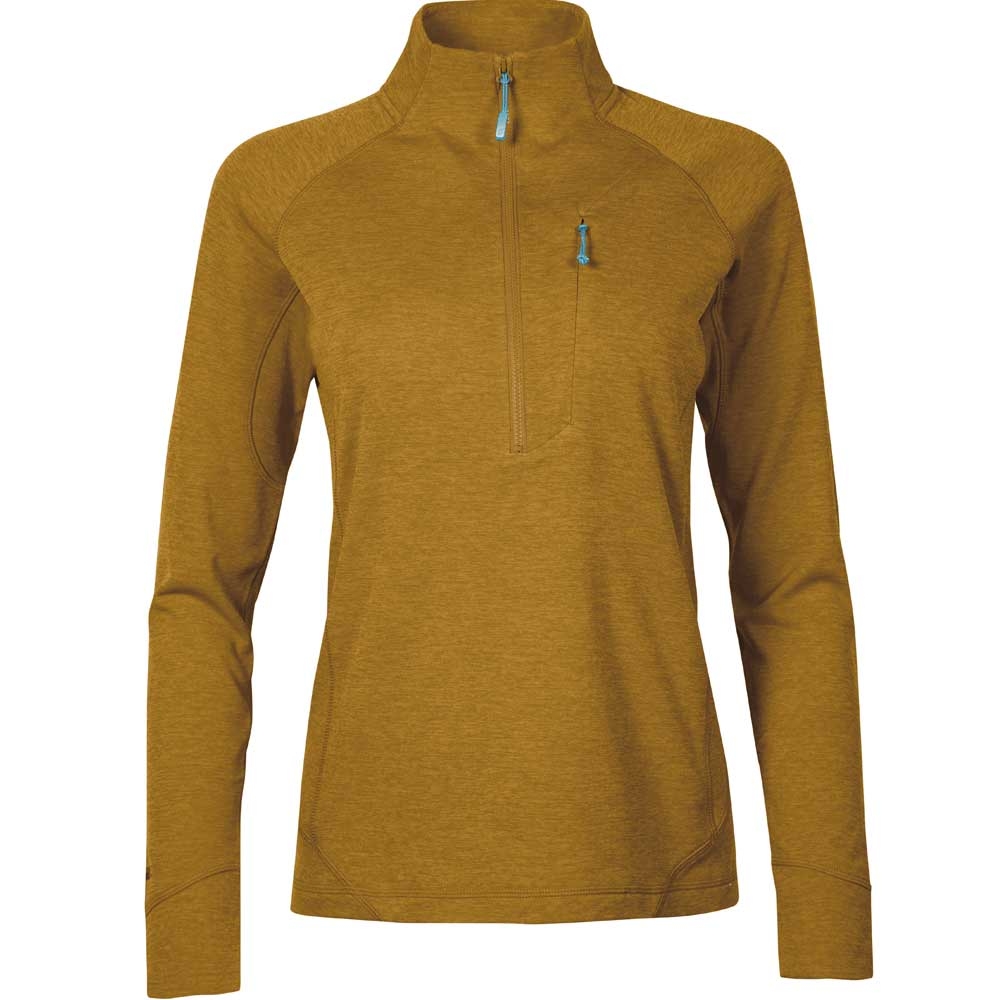 Rab Nexus Pull-on Wmns Dark Butternut QFE-70-DBN fleeces en truien online bestellen bij Kathmandu Outdoor & Travel