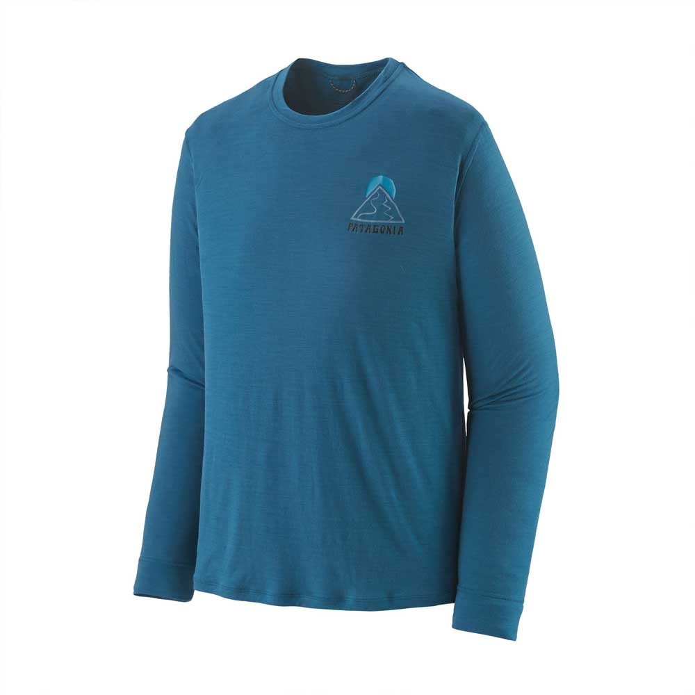 Patagonia Patagonia L/S Cap Cool Merino Graphic Shirt 44585-SLWA shirts en tops Patagonia L/S Cap Cool Merino Graphic Shirt Slow Going: Wavy Blue 44585-SLWA shirts en tops online bestellen bij Kathmandu Outdoor & Travel