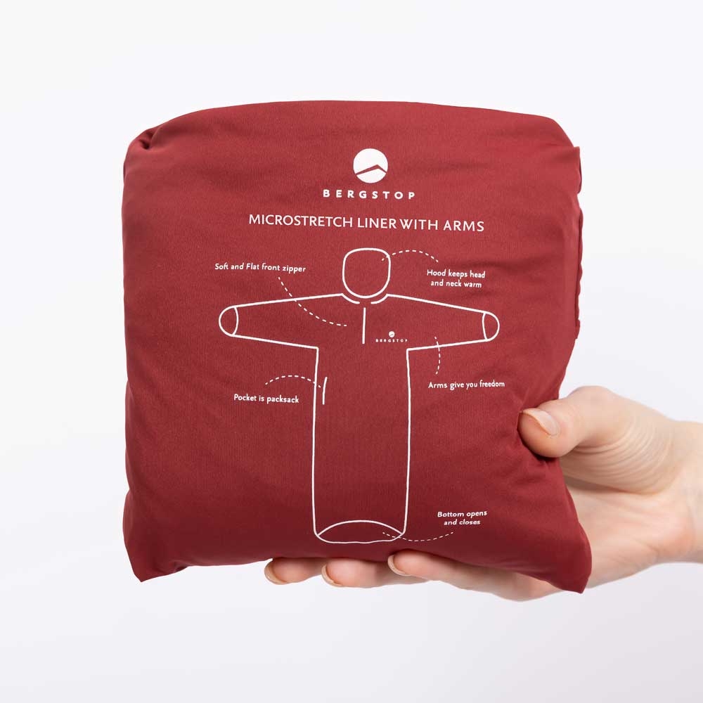 Bergstop Bergstop MicroStretch Liner MSL-R lakenzakken en liners Bergstop MicroStretch Liner dark red MSL-R lakenzakken en liners online bestellen bij Kathmandu Outdoor & Travel
