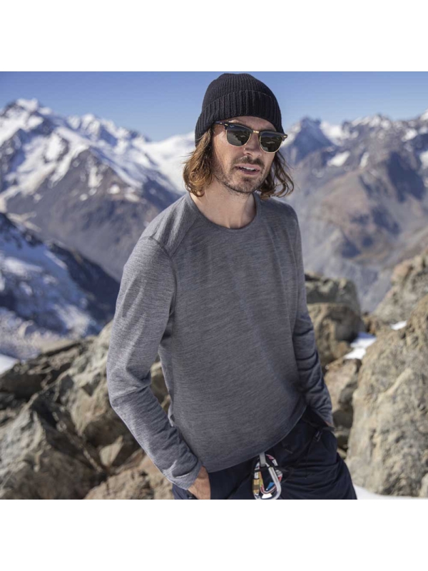 Icebreaker  200 Long Sleeve Crewe Gritstone